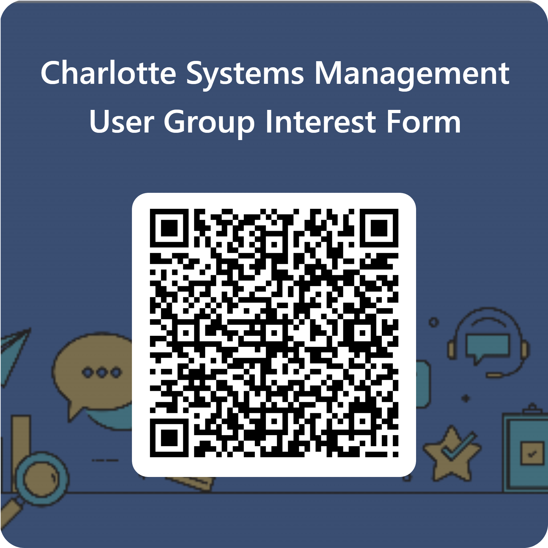 QRCode for Charlotte Systems Management User Group Interest Form